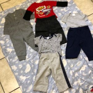 Bundle of baby boy clothes customized by me